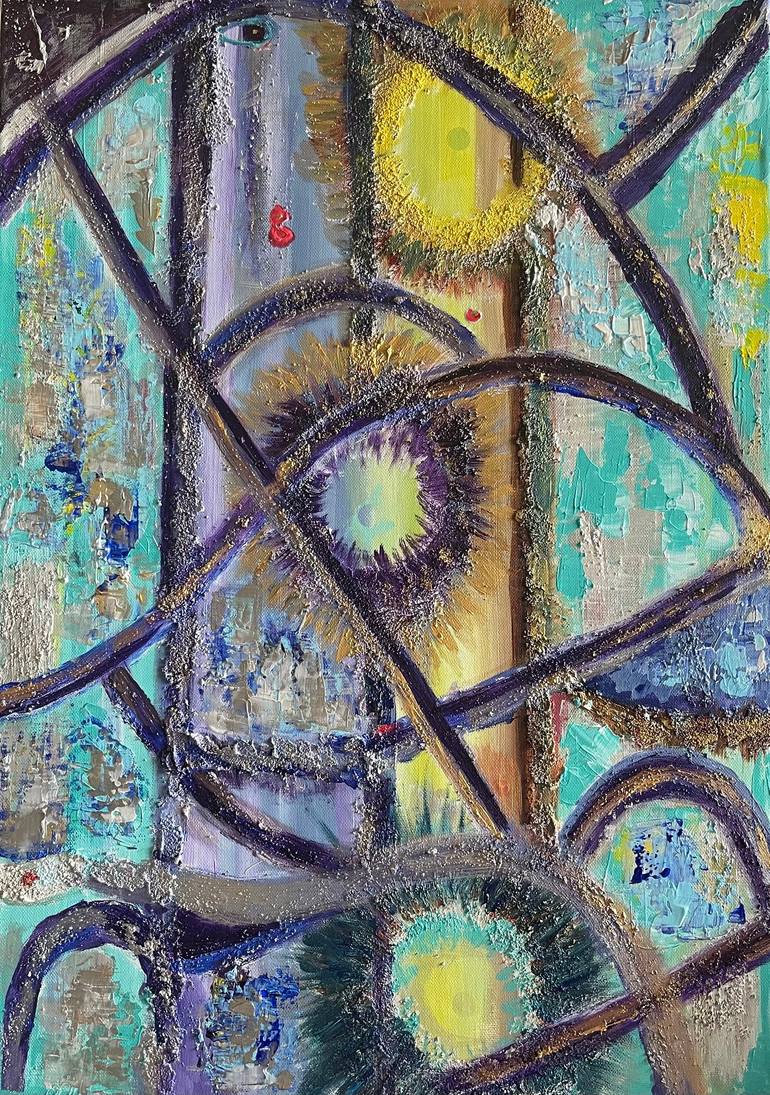 Original Abstract Painting by Nikita De Kruyf | Abstract Art on Canvas | Never Give Up