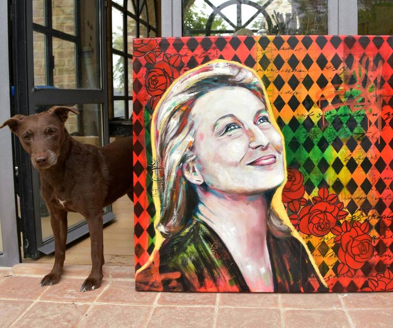 Original Celebrity Painting by Bianca Lever