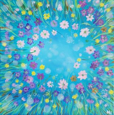 Original Abstract Floral Paintings by Elena Di Stefano