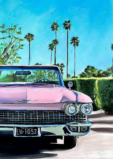 Original Realism Automobile Paintings by Daria Odiiak