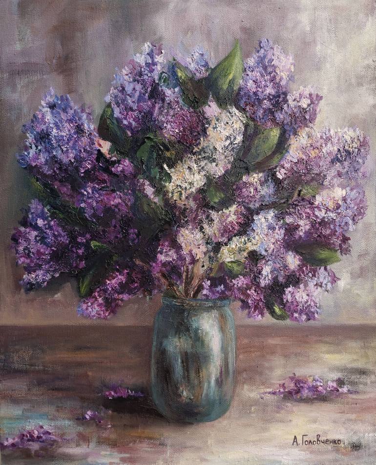 Spring palette Painting by Alexandra Holovchenko | Saatchi Art