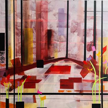 Original Abstract Geometric Paintings by Virginie Munch