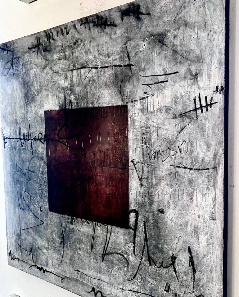 Original Abstract Expressionism Abstract Painting by Virginie Munch