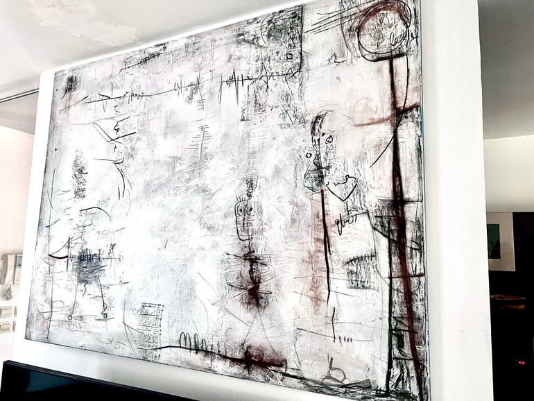 Original Abstract Expressionism Abstract Painting by Virginie Munch