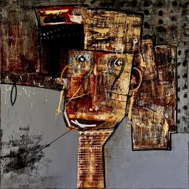 Original Abstract Expressionism Abstract Painting by Virginie Munch