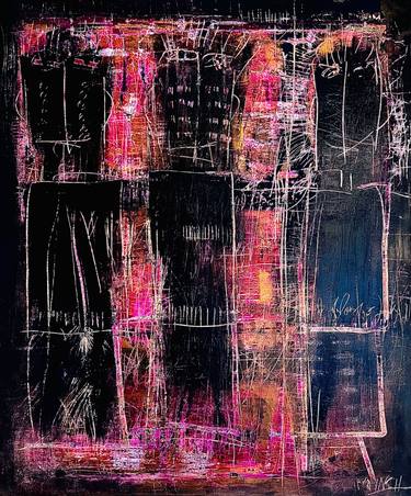 Original Abstract Expressionism Abstract Painting by Virginie Munch
