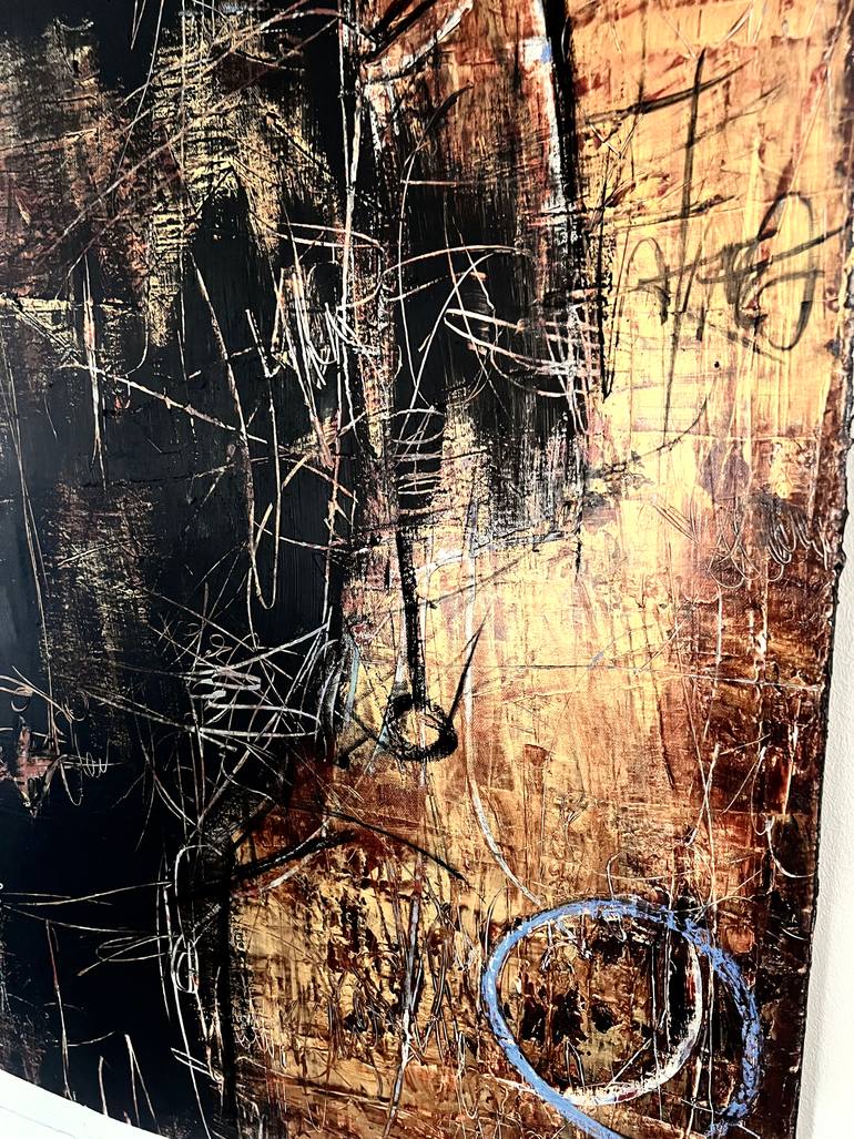 Original Abstract Expressionism Abstract Painting by Virginie Munch