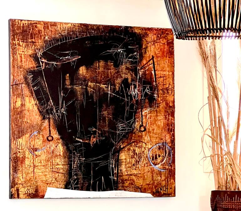 Original Abstract Expressionism Abstract Painting by Virginie Munch