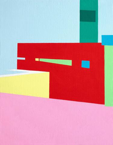 Original Abstract Architecture Paintings by Haju Oh