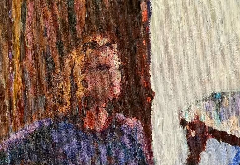 Original Impressionism Women Painting by Fedir Denysenko