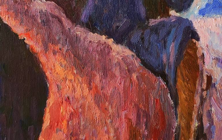 Original Impressionism Women Painting by Fedir Denysenko