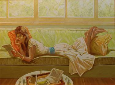 Print of Figurative Interiors Paintings by Jerry Coulter