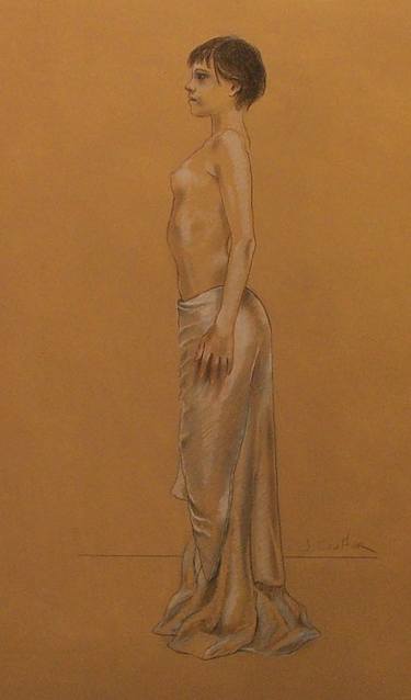 Original Figurative Body Drawings by Jerry Coulter
