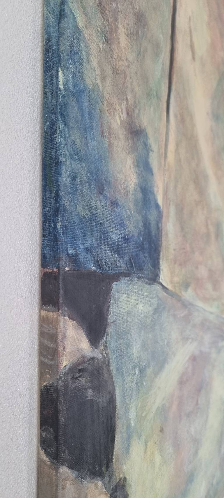 Original Conceptual Abstract Painting by Mieke Moelans