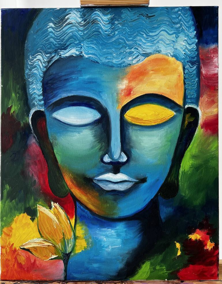 Buddha Painting by Valeria Rudy | Saatchi Art