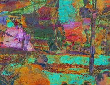 Original Abstract Expressionism Beach Digital by Rea Schenk