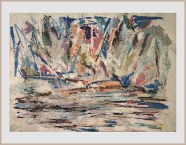 Original Abstract Expressionism Abstract Painting by Rea Schenk