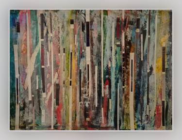 Original Abstract Expressionism Abstract Mixed Media by Rea Schenk