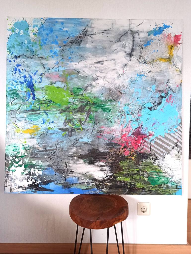 Original Fine Art Abstract Painting by Agata Matczak