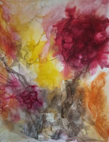 Original Abstract Floral Paintings by Agata Matczak