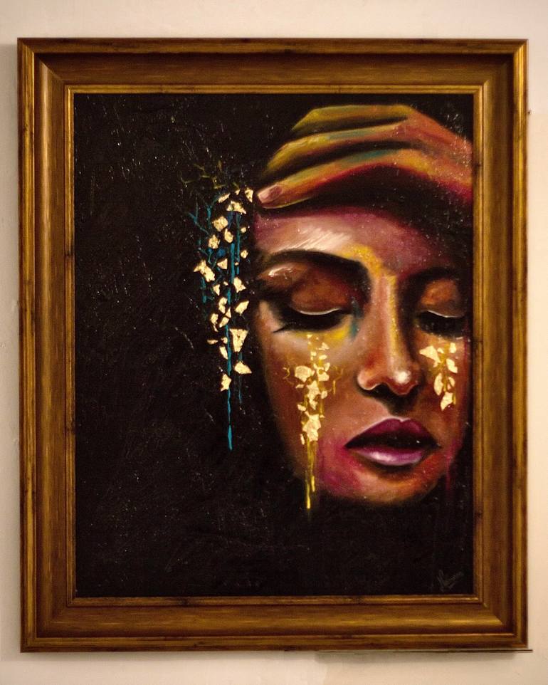 Original Contemporary Women Painting by Nameen Azeem