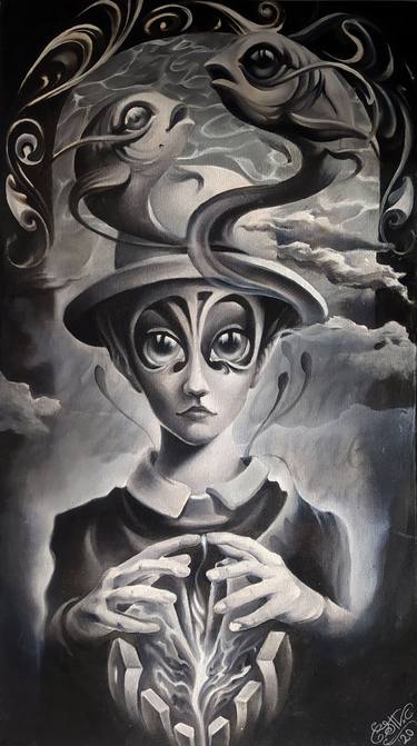 Print of Surrealism Fantasy Paintings by Gustavo Surreal