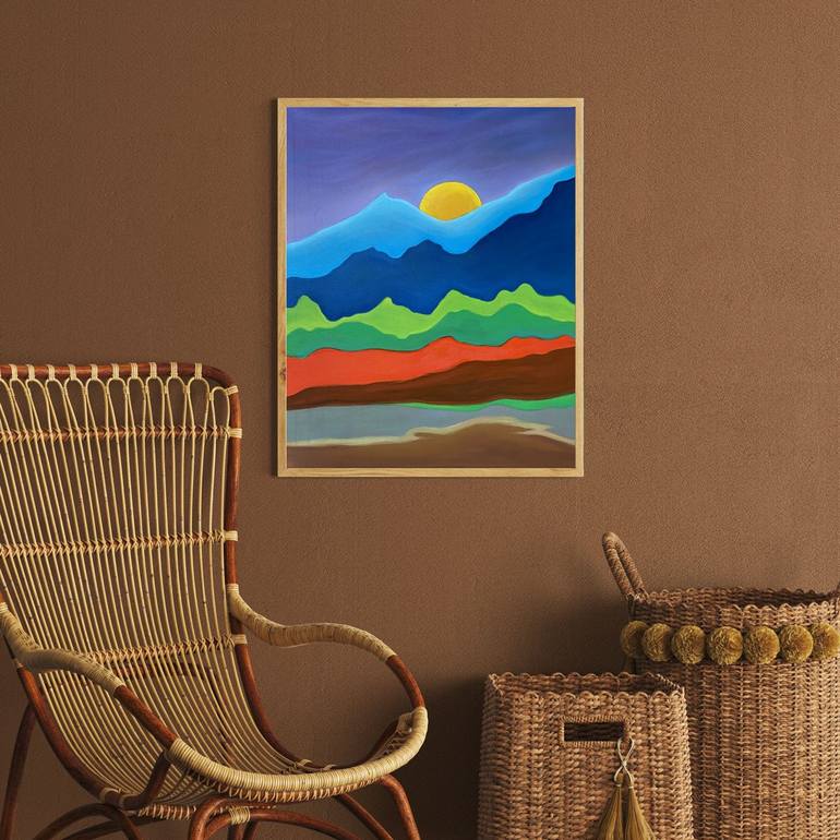 Mountain | Original Oil Painting | Unique | 50 x 60 cm Painting ...