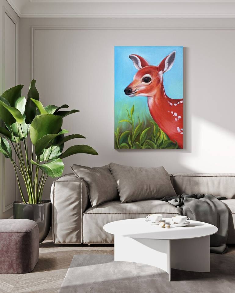 Original Realism Animal Painting by Sekar Rajagopal