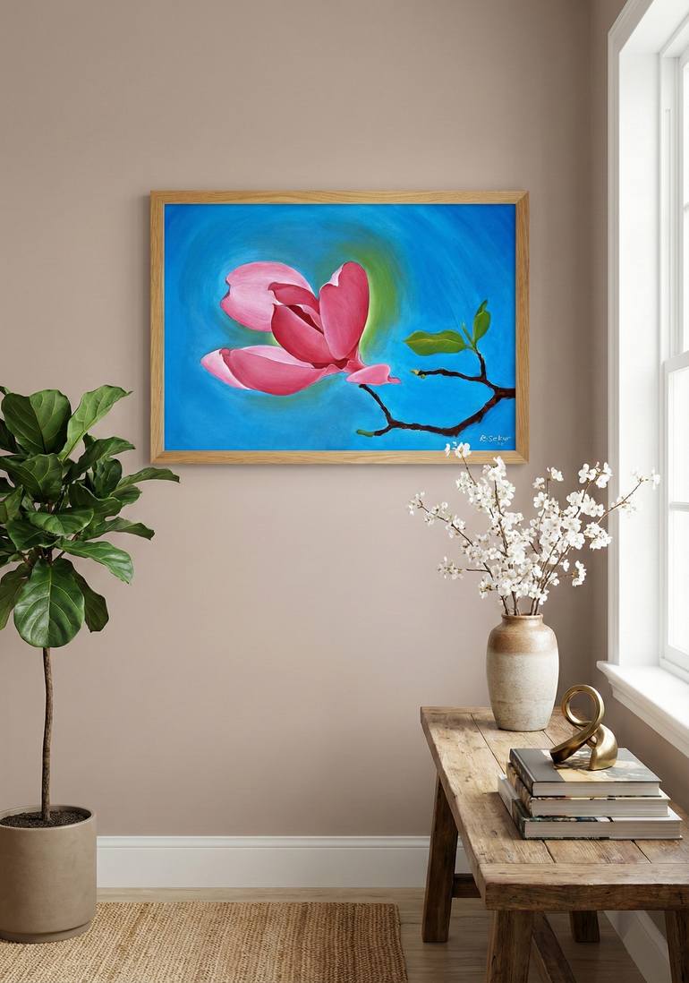 Original Realism Floral Painting by Sekar Rajagopal