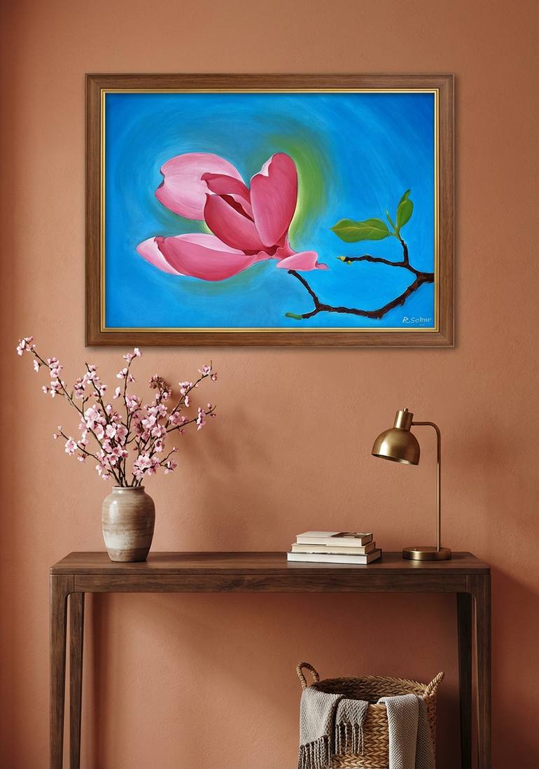 Original Realism Floral Painting by Sekar Rajagopal