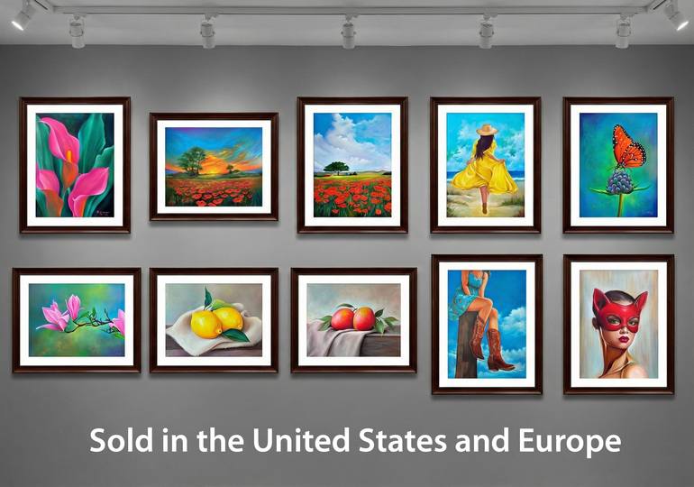 Original Realism Women Painting by Sekar Rajagopal