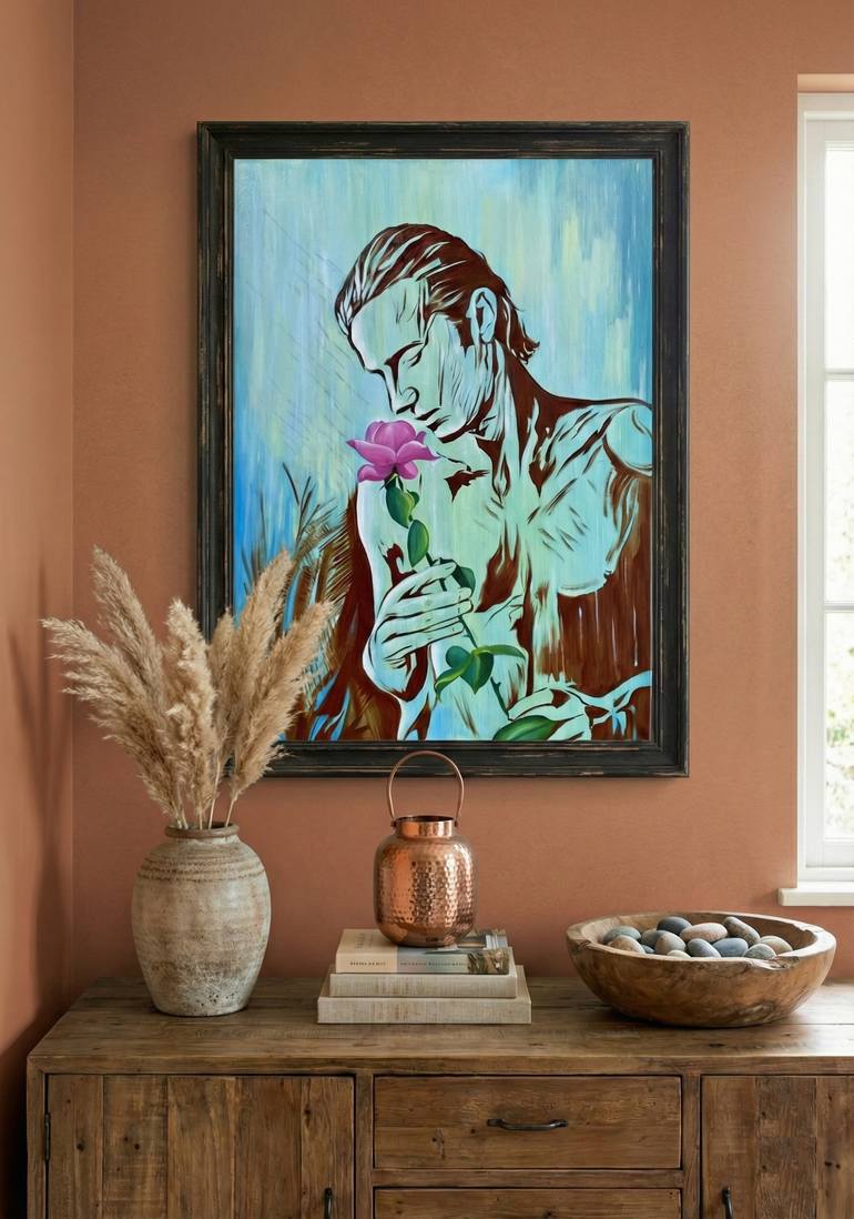 Original Impressionism People Painting by Sekar Rajagopal