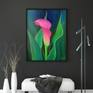 Calla Lily Flower | Original Oil Painting | Unique | 40 x 50 cm Painting
