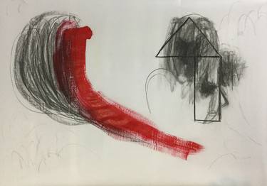 Original Abstract Expressionism Abstract Drawings by Maiko Shimada