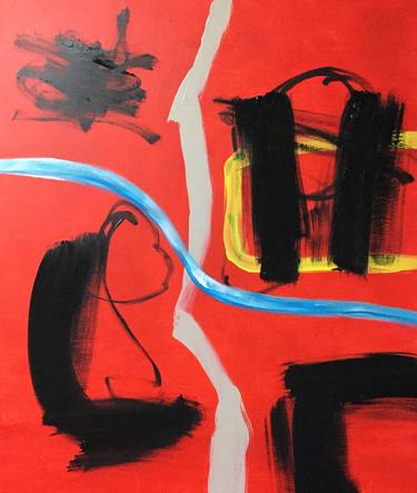 Original Abstract Paintings by Maiko Shimada