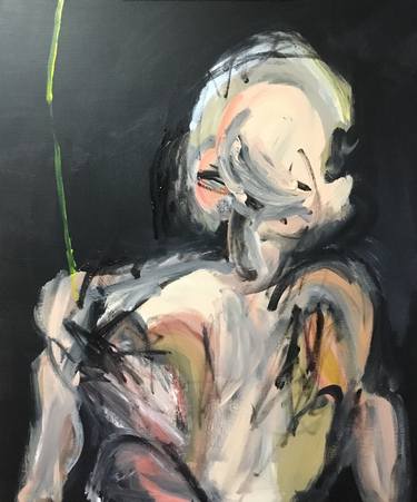 Original Figurative Abstract Painting by Maiko Shimada