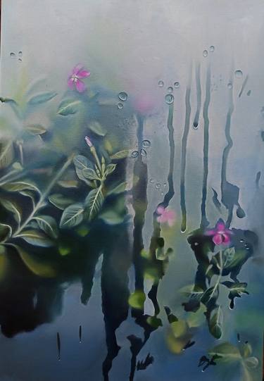 Original Realism Floral Painting by Hafsa Shaikh