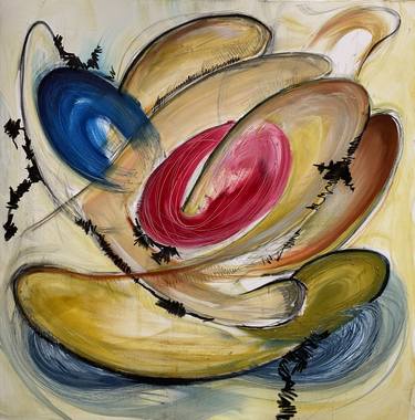 Original Abstract Expressionism Abstract Paintings by Olga Shatalova
