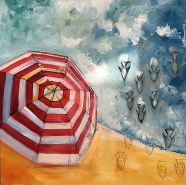 Original Abstract Expressionism Beach Paintings by Olga Shatalova