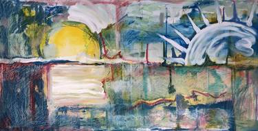 Print of Abstract Seascape Paintings by Olga Shatalova