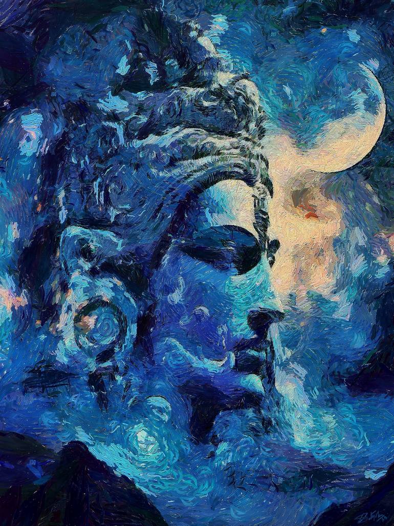 Mahadeva-2 Digital by Satyakam Garg | Saatchi Art