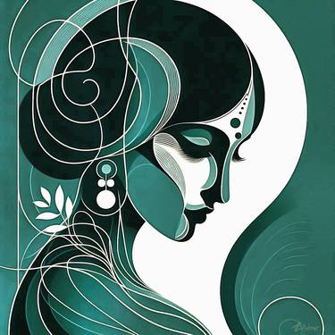Print of Women Digital by Satyakam Garg
