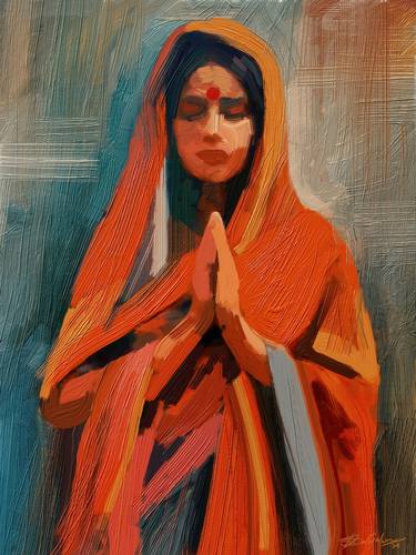 Original Impressionism Religion Digital by Satyakam Garg