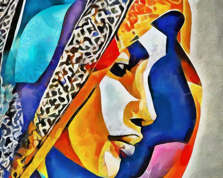 Original Abstract Expressionism Women Digital by Satyakam Garg