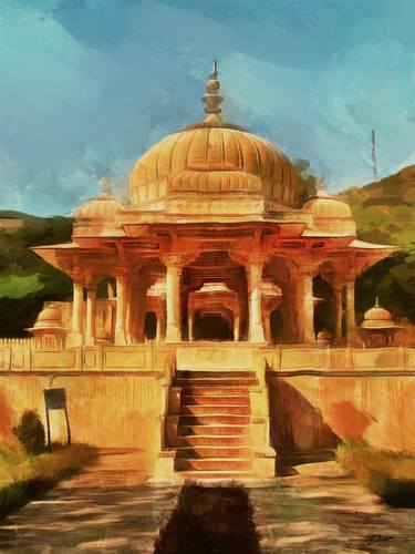 Original Color Field Painting Architecture Digital by Satyakam Garg