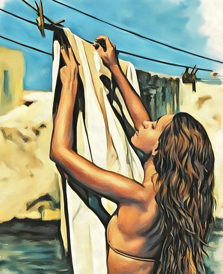 Original Impressionism Nude Digital by Satyakam Garg