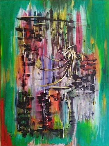 Original Abstract Painting by Lydie-Sarah Jessome