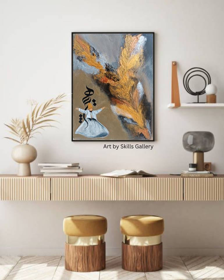 Original Abstract Expressionism Abstract Painting by Skills Gallery