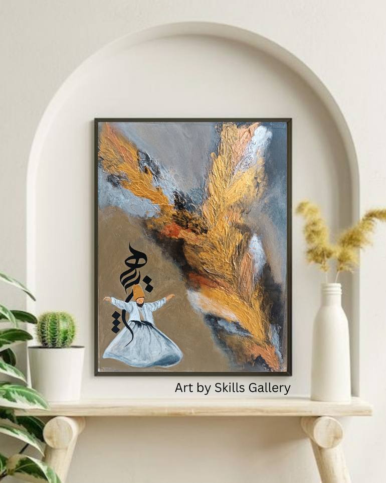Original Abstract Expressionism Abstract Painting by Skills Gallery