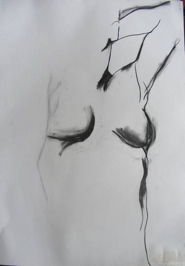 Original Modern Nude Drawings by Annaly Keane